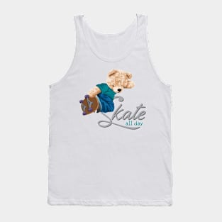 BEAR SKATE ALL DAY Tank Top